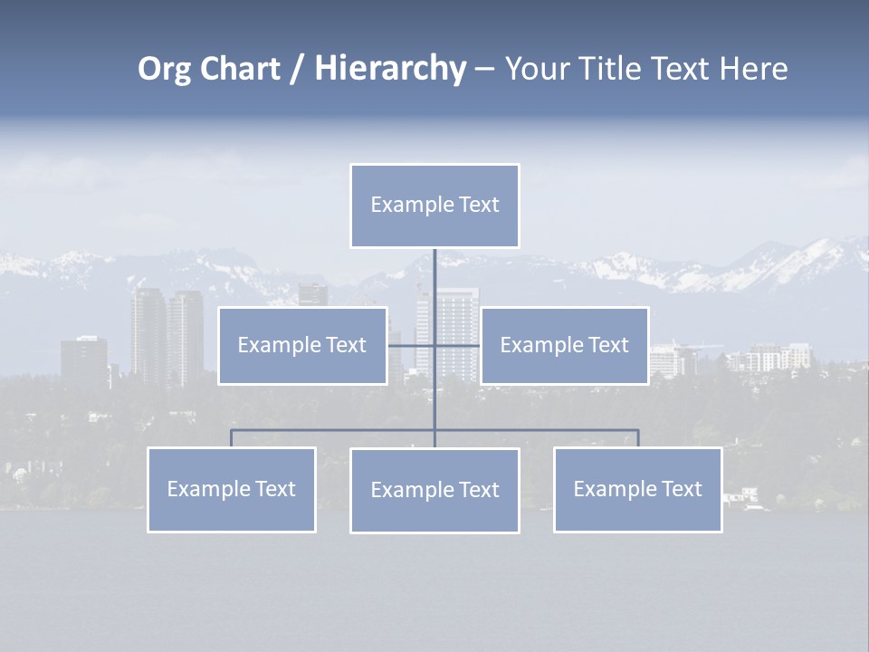 Downtown Bellevue Skyscrapers Seattle PowerPoint Template