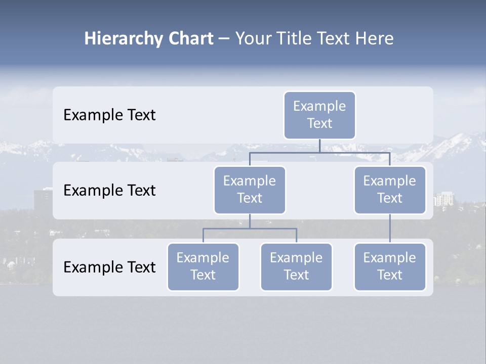 Downtown Bellevue Skyscrapers Seattle PowerPoint Template