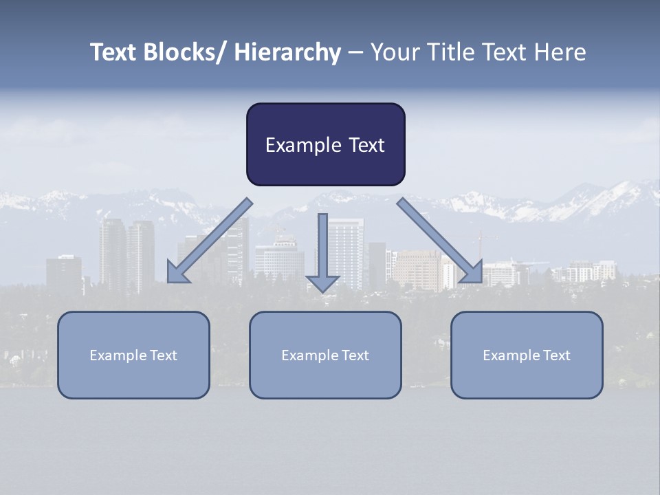 Downtown Bellevue Skyscrapers Seattle PowerPoint Template