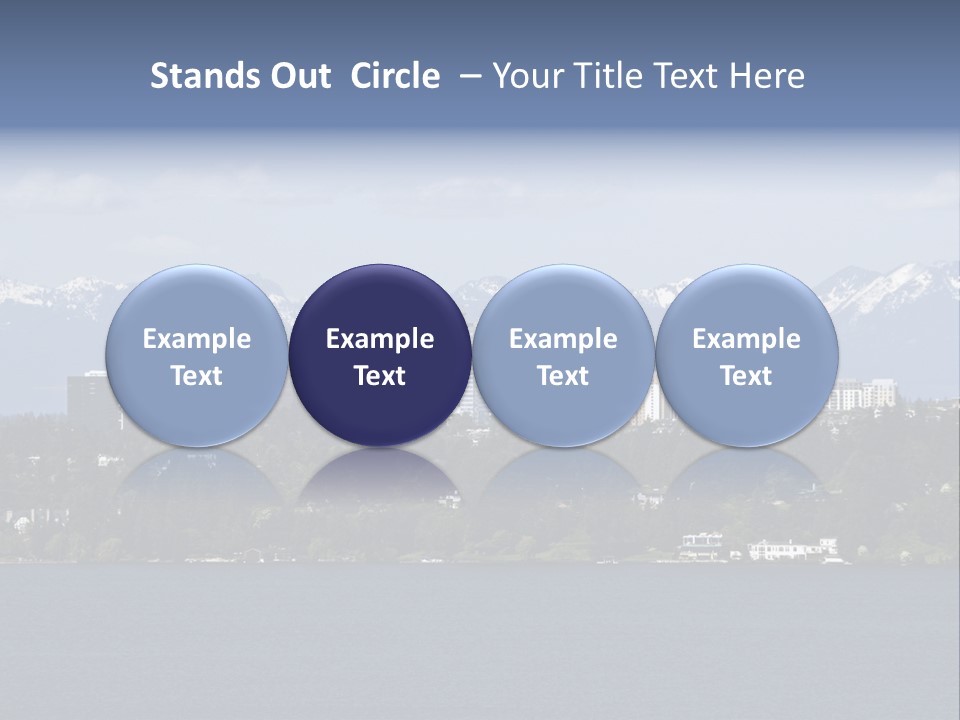 Downtown Bellevue Skyscrapers Seattle PowerPoint Template