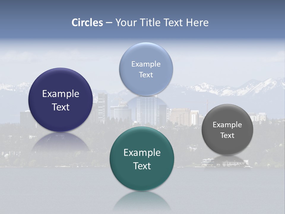 Downtown Bellevue Skyscrapers Seattle PowerPoint Template
