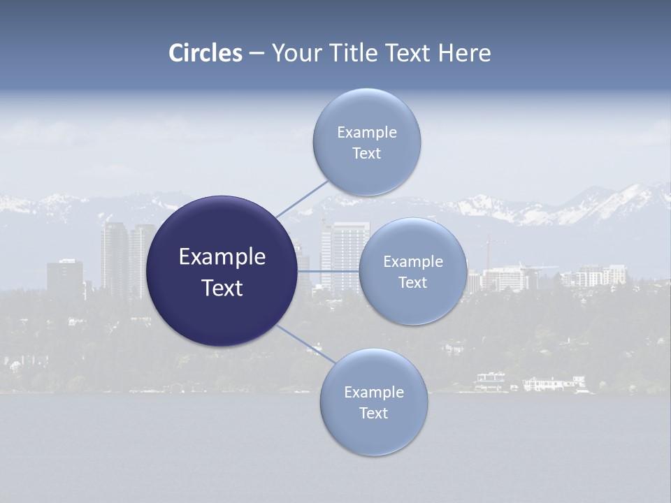 Downtown Bellevue Skyscrapers Seattle PowerPoint Template