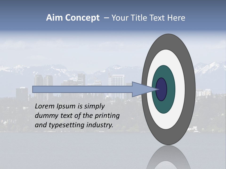 Downtown Bellevue Skyscrapers Seattle PowerPoint Template