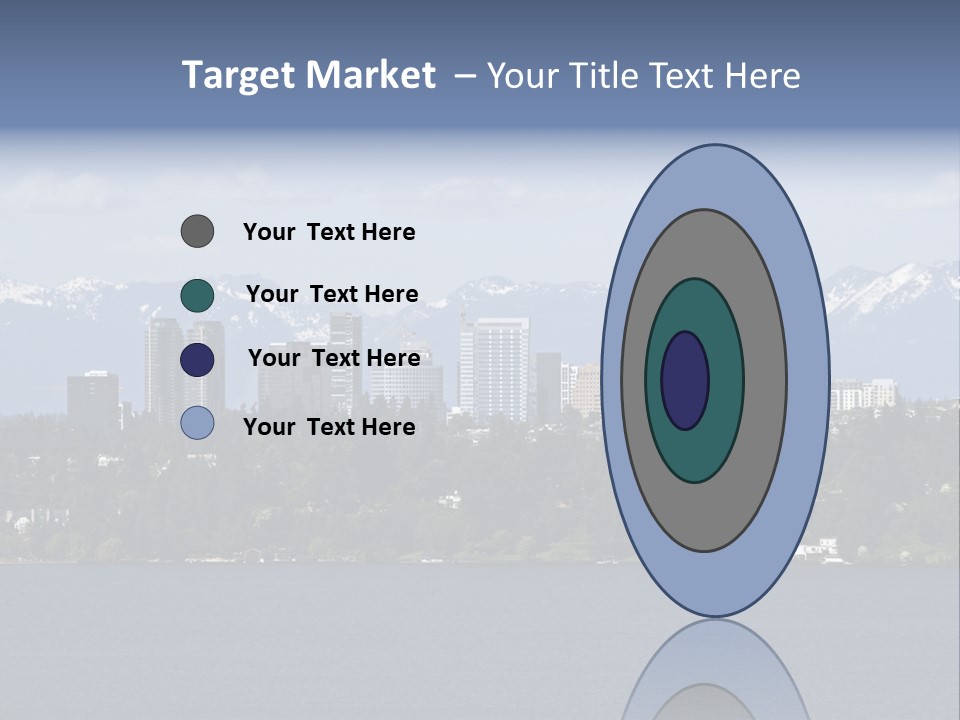 Downtown Bellevue Skyscrapers Seattle PowerPoint Template