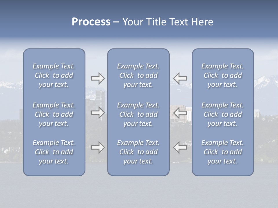 Downtown Bellevue Skyscrapers Seattle PowerPoint Template