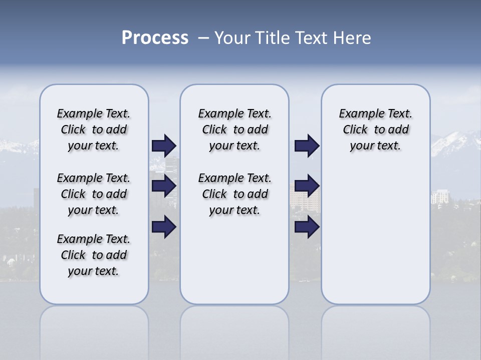 Downtown Bellevue Skyscrapers Seattle PowerPoint Template