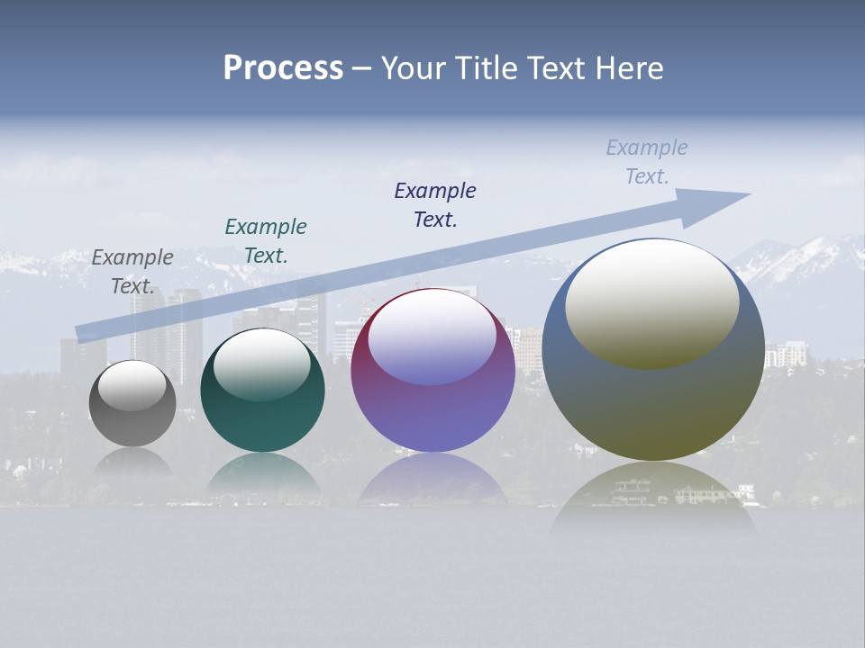Downtown Bellevue Skyscrapers Seattle PowerPoint Template