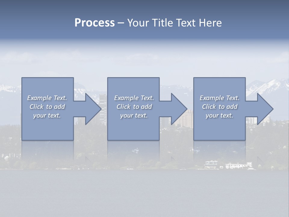 Downtown Bellevue Skyscrapers Seattle PowerPoint Template