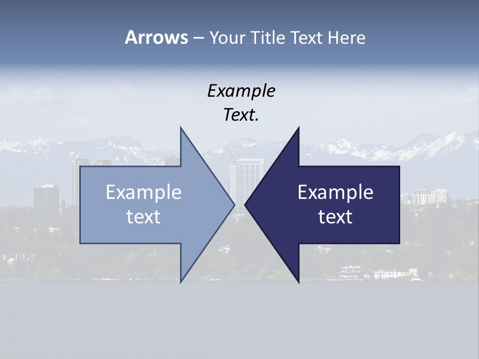 Downtown Bellevue Skyscrapers Seattle PowerPoint Template