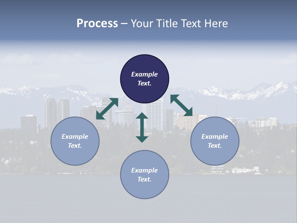 Downtown Bellevue Skyscrapers Seattle PowerPoint Template
