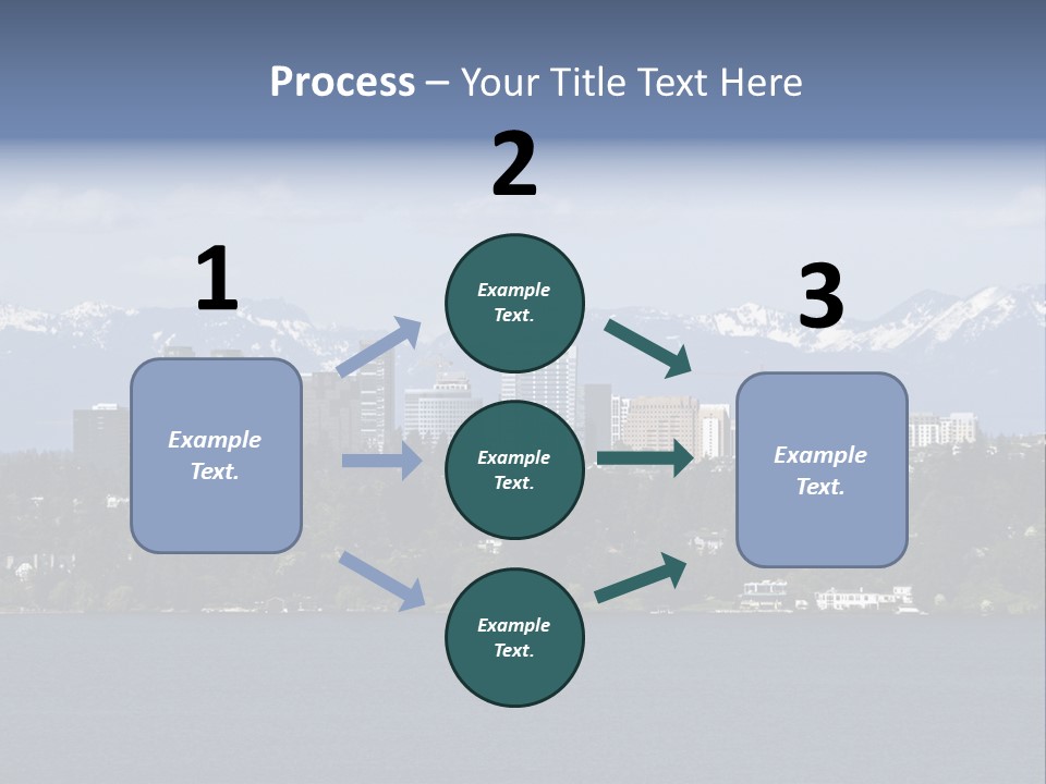 Downtown Bellevue Skyscrapers Seattle PowerPoint Template