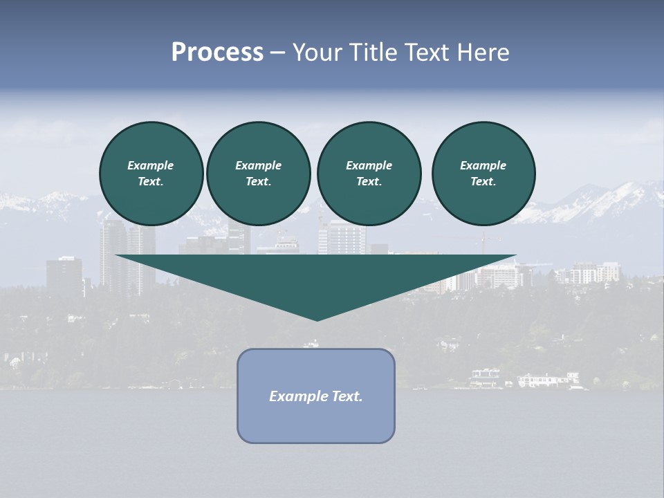 Downtown Bellevue Skyscrapers Seattle PowerPoint Template