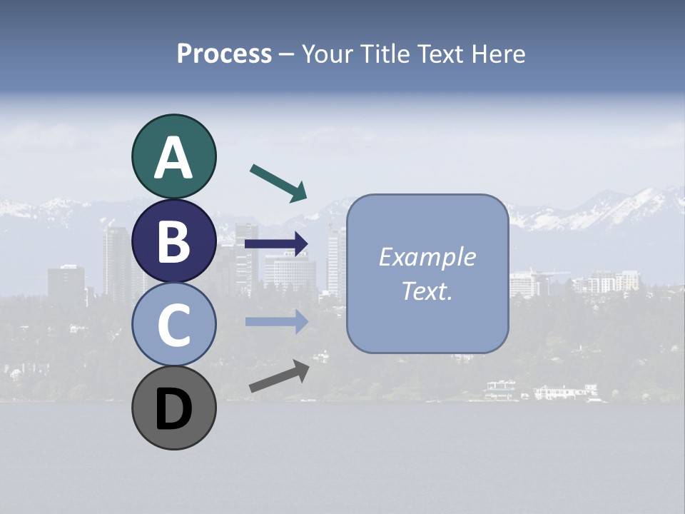 Downtown Bellevue Skyscrapers Seattle PowerPoint Template