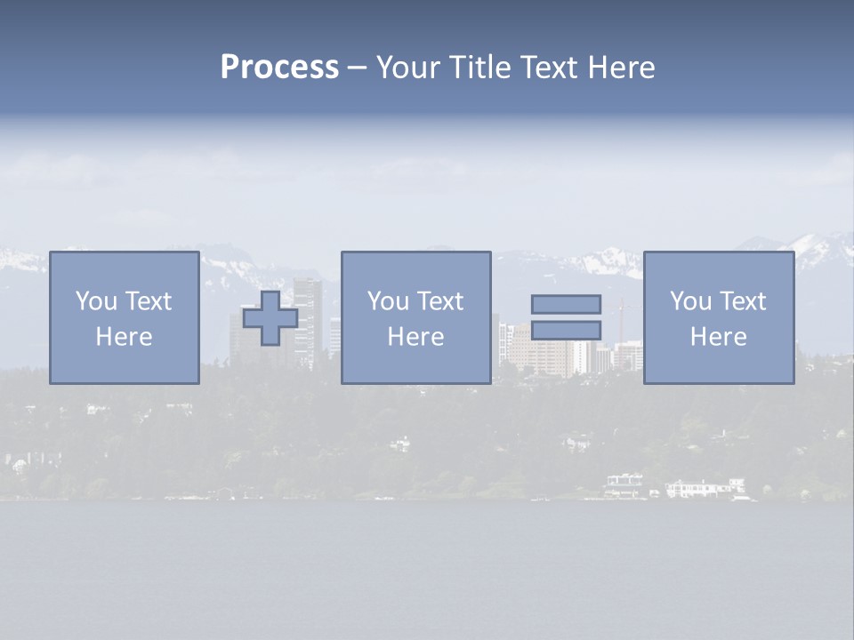Downtown Bellevue Skyscrapers Seattle PowerPoint Template