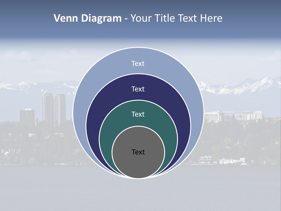 Downtown Bellevue Skyscrapers Seattle PowerPoint Template
