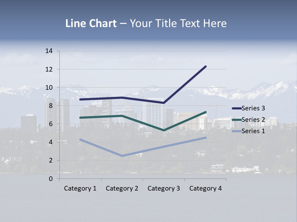 Downtown Bellevue Skyscrapers Seattle PowerPoint Template