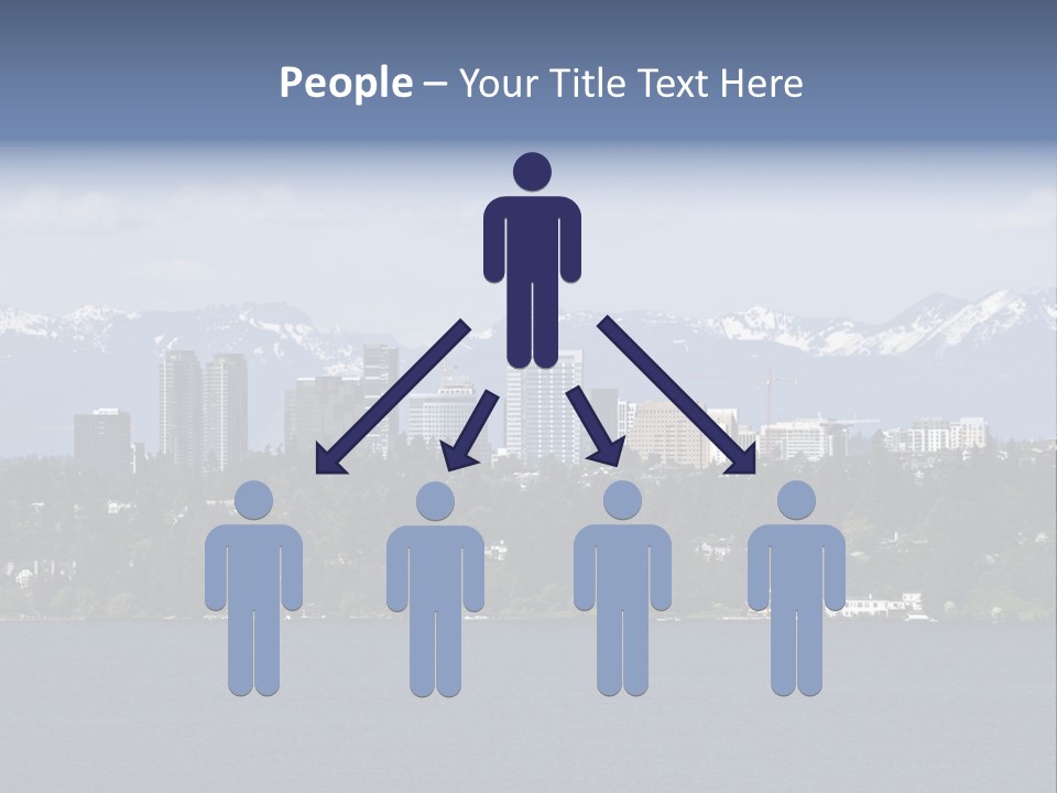 Downtown Bellevue Skyscrapers Seattle PowerPoint Template