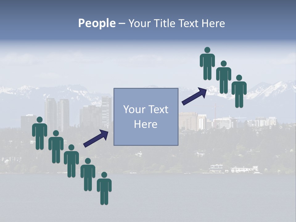 Downtown Bellevue Skyscrapers Seattle PowerPoint Template
