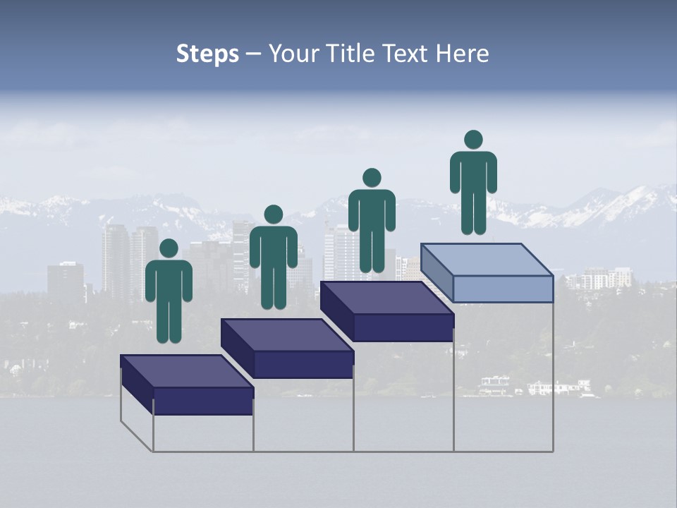 Downtown Bellevue Skyscrapers Seattle PowerPoint Template