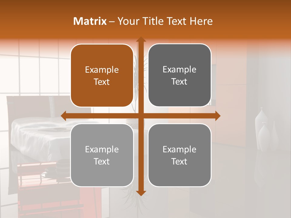 A Bedroom With A Bed And A Cabinet In It PowerPoint Template