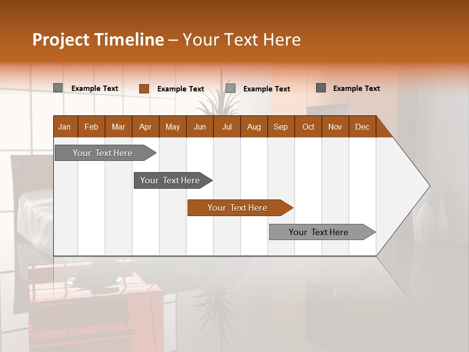 A Bedroom With A Bed And A Cabinet In It PowerPoint Template