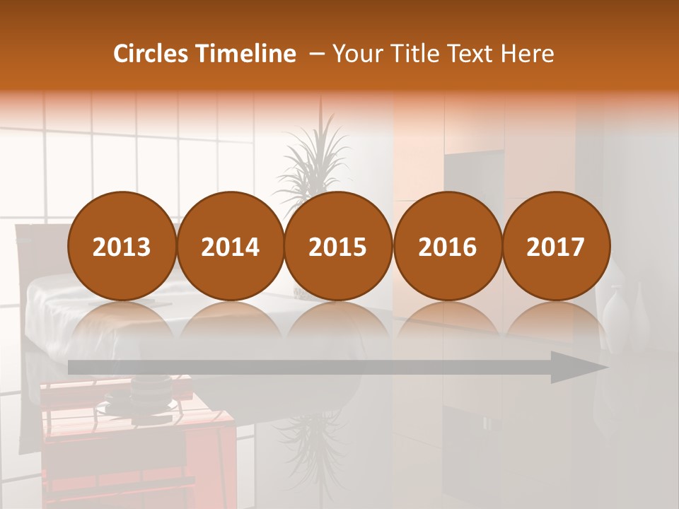 A Bedroom With A Bed And A Cabinet In It PowerPoint Template