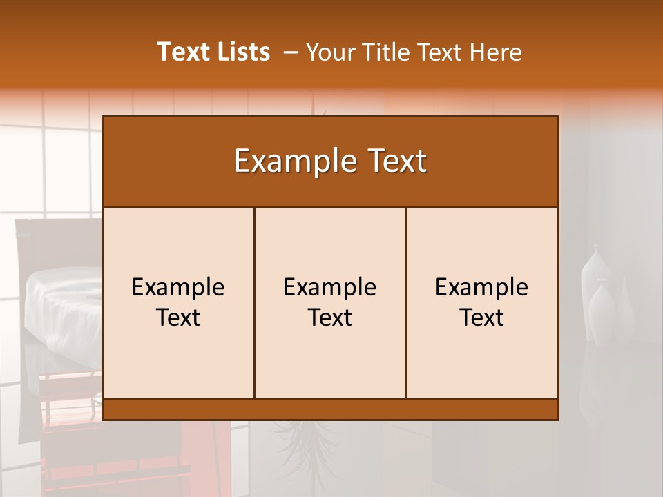 A Bedroom With A Bed And A Cabinet In It PowerPoint Template