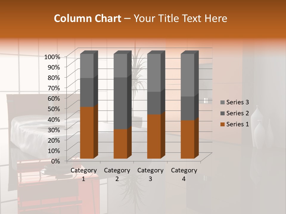A Bedroom With A Bed And A Cabinet In It PowerPoint Template