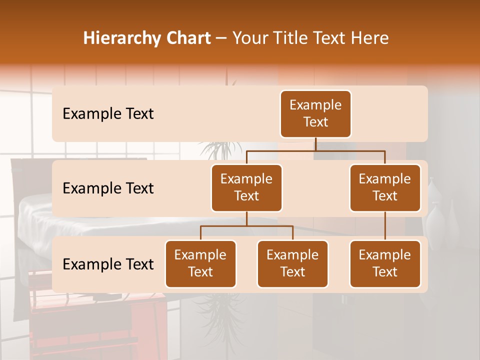 A Bedroom With A Bed And A Cabinet In It PowerPoint Template