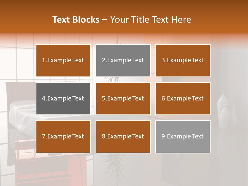A Bedroom With A Bed And A Cabinet In It PowerPoint Template