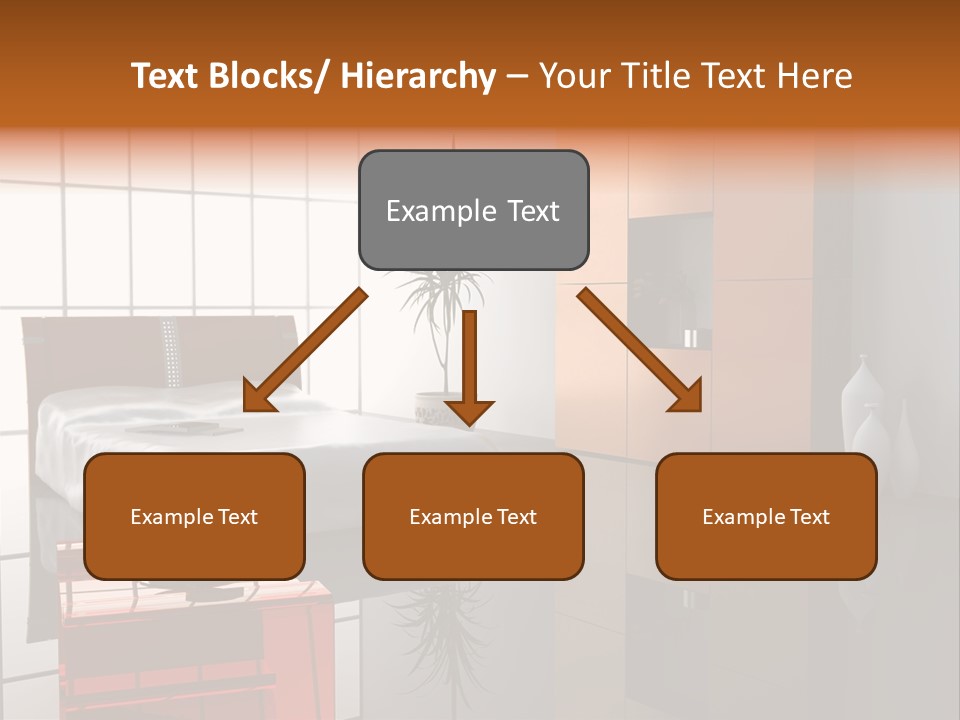 A Bedroom With A Bed And A Cabinet In It PowerPoint Template