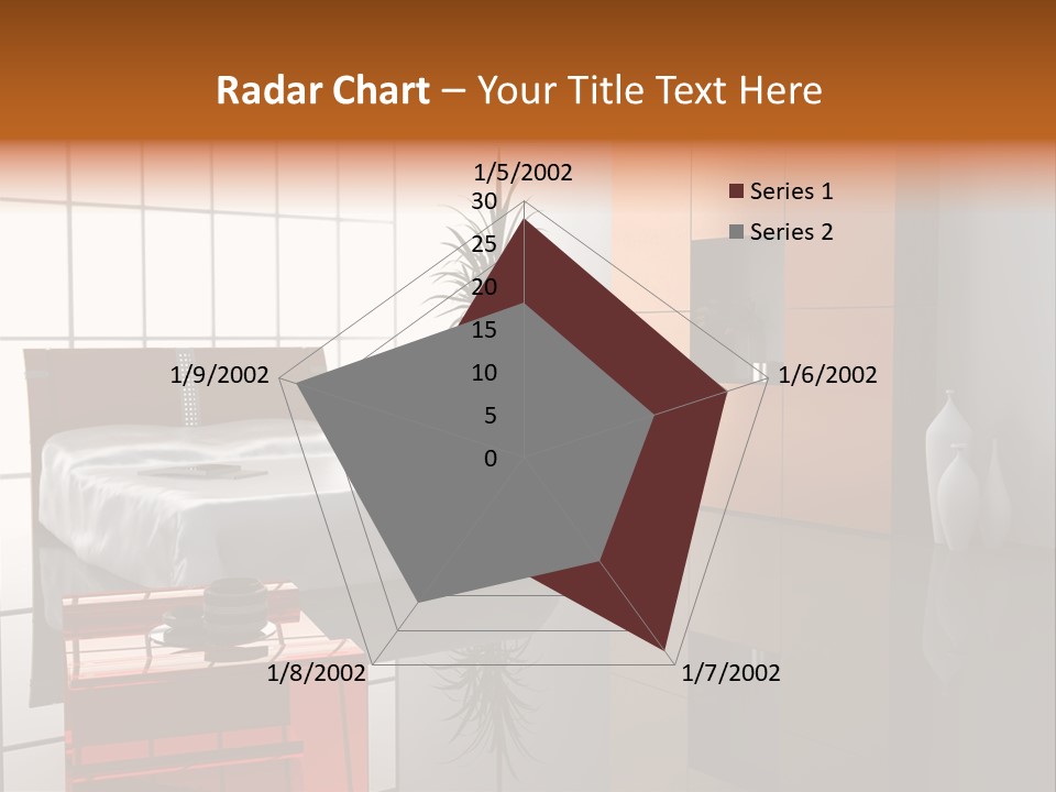 A Bedroom With A Bed And A Cabinet In It PowerPoint Template