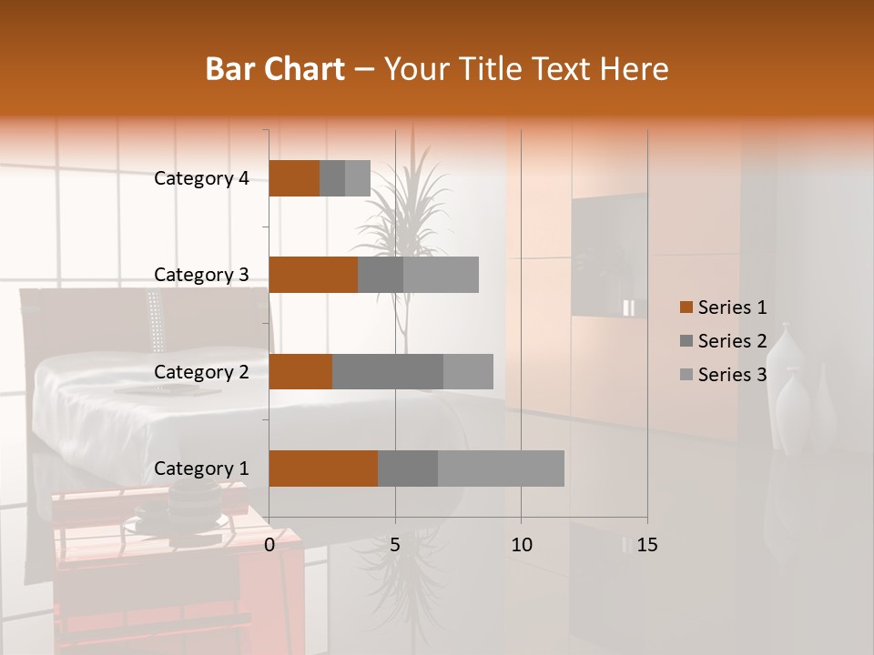 A Bedroom With A Bed And A Cabinet In It PowerPoint Template