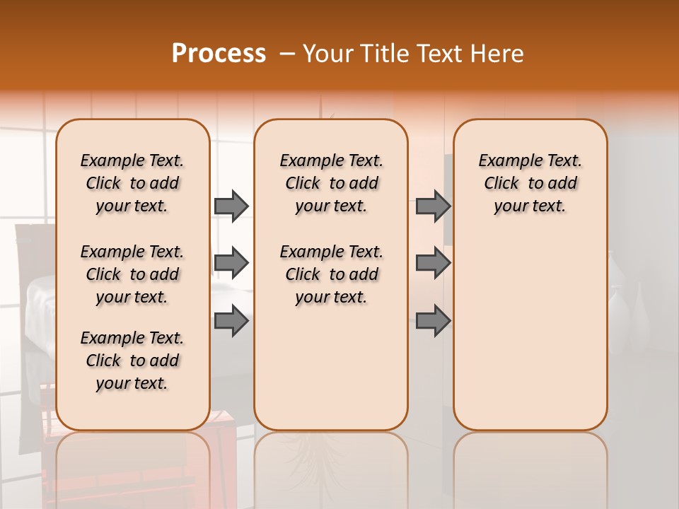 A Bedroom With A Bed And A Cabinet In It PowerPoint Template