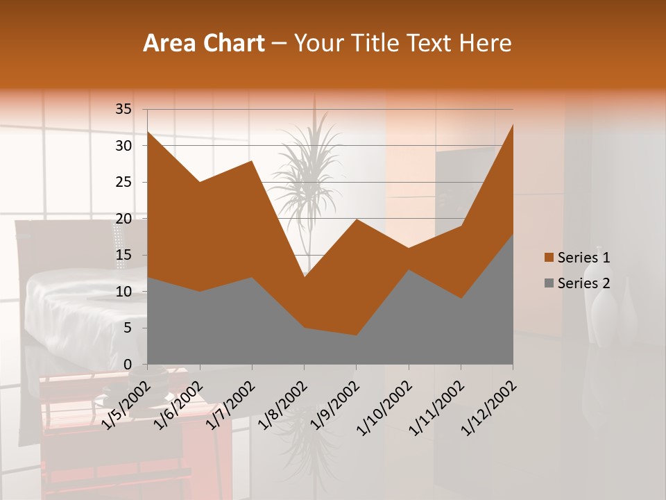 A Bedroom With A Bed And A Cabinet In It PowerPoint Template