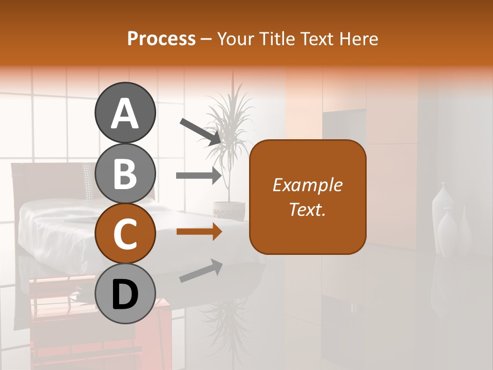 A Bedroom With A Bed And A Cabinet In It PowerPoint Template