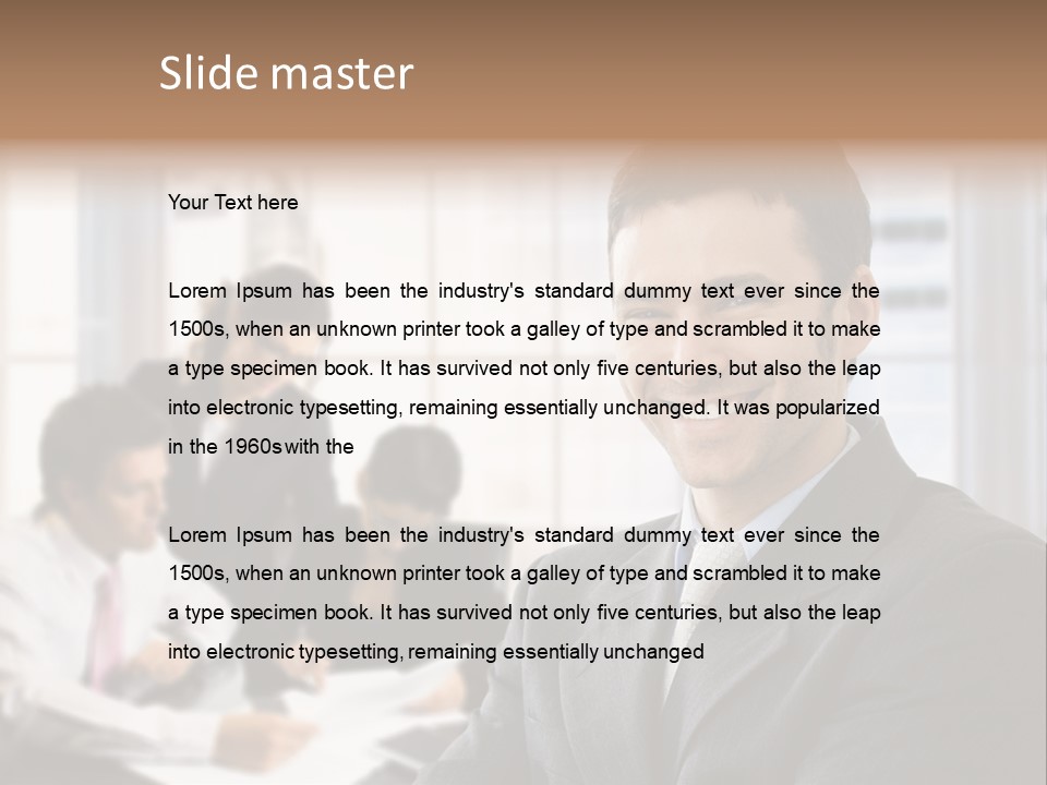 Color Domestic Samoyed PowerPoint Template