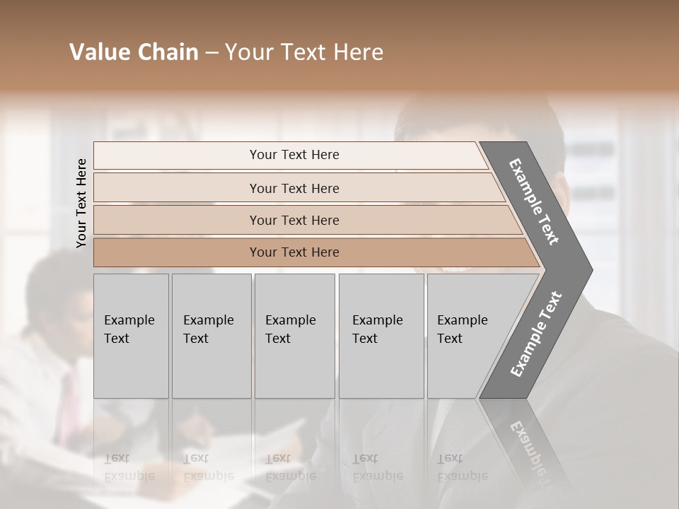 Color Domestic Samoyed PowerPoint Template