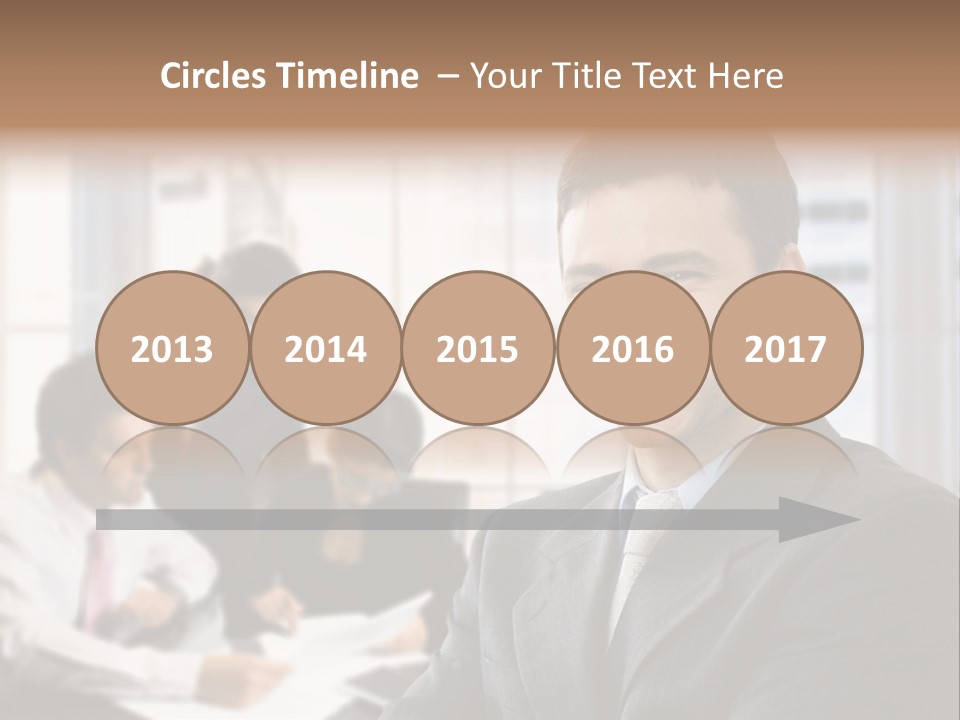 Color Domestic Samoyed PowerPoint Template