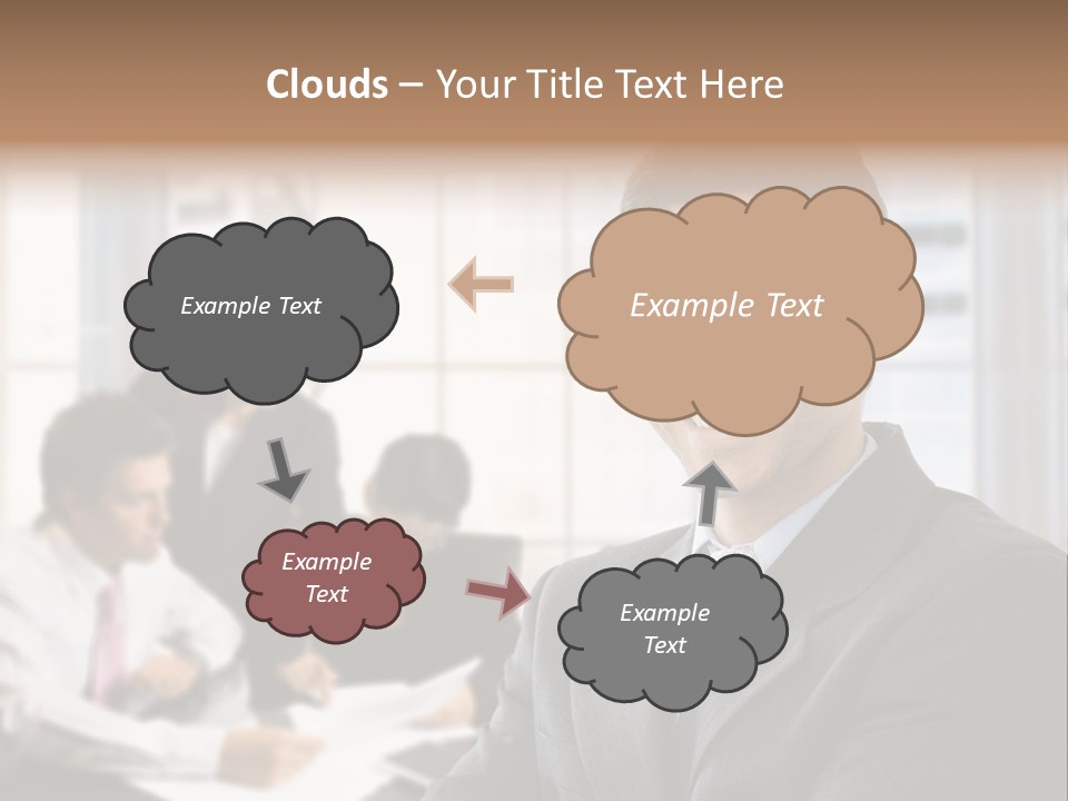 Color Domestic Samoyed PowerPoint Template