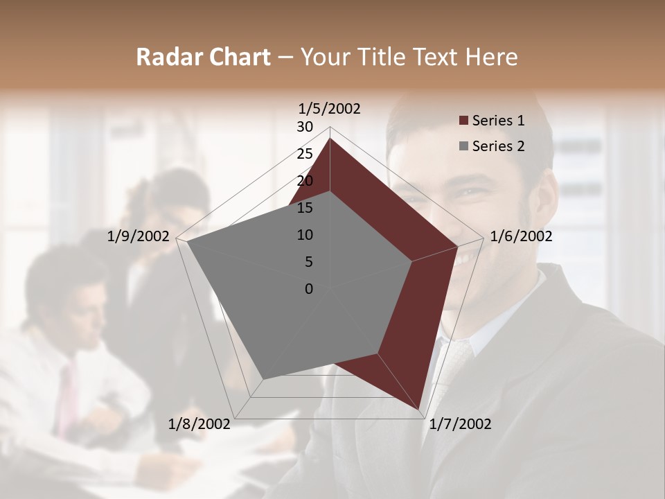 Color Domestic Samoyed PowerPoint Template