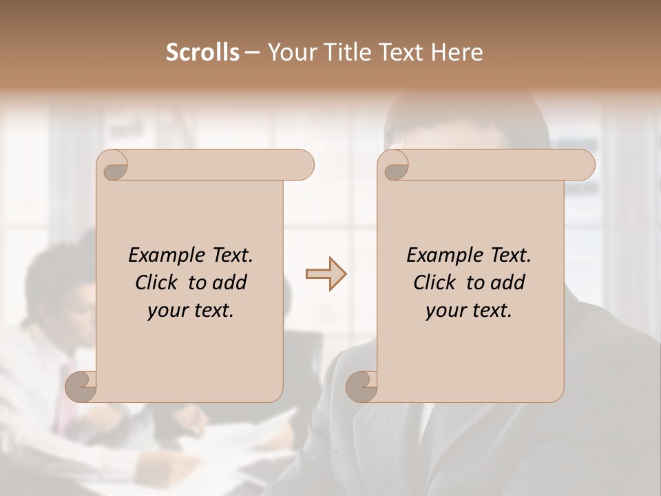 Color Domestic Samoyed PowerPoint Template