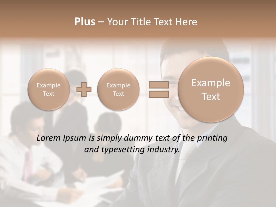 Color Domestic Samoyed PowerPoint Template