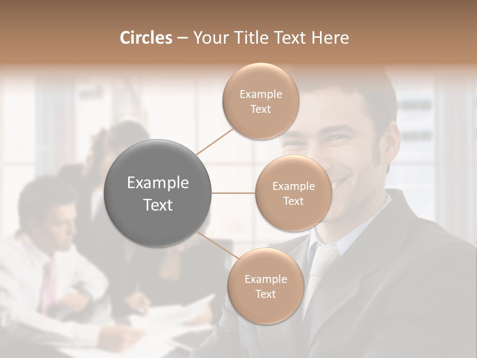 Color Domestic Samoyed PowerPoint Template