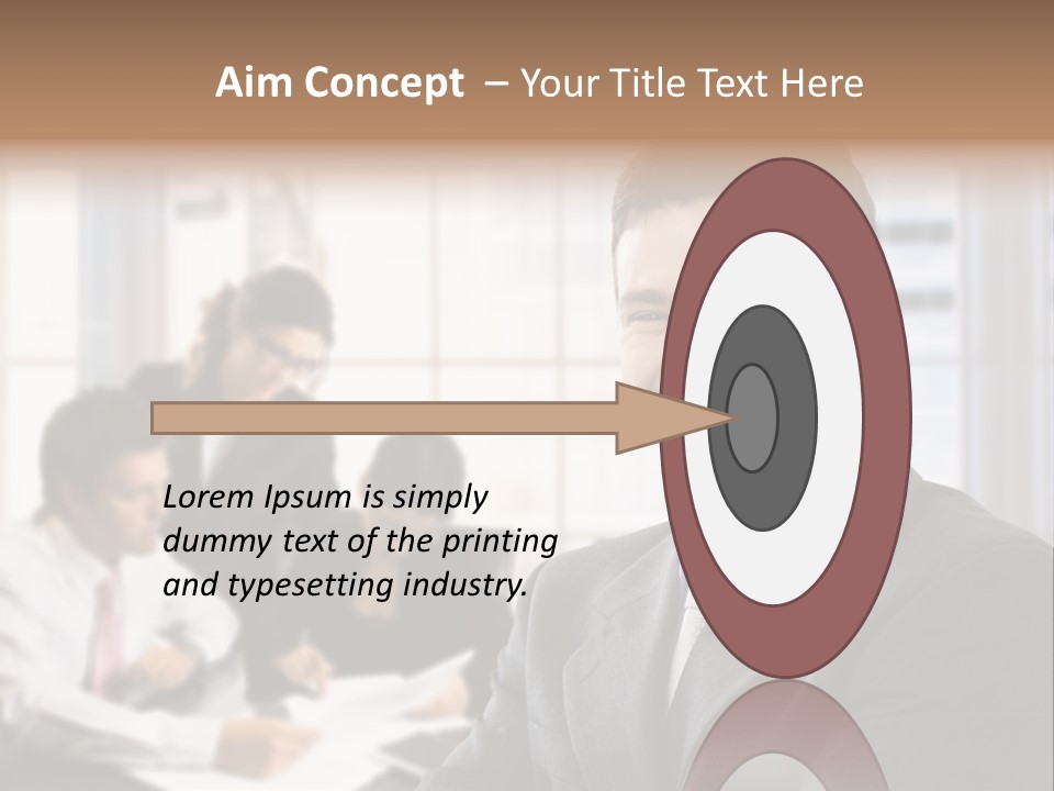 Color Domestic Samoyed PowerPoint Template