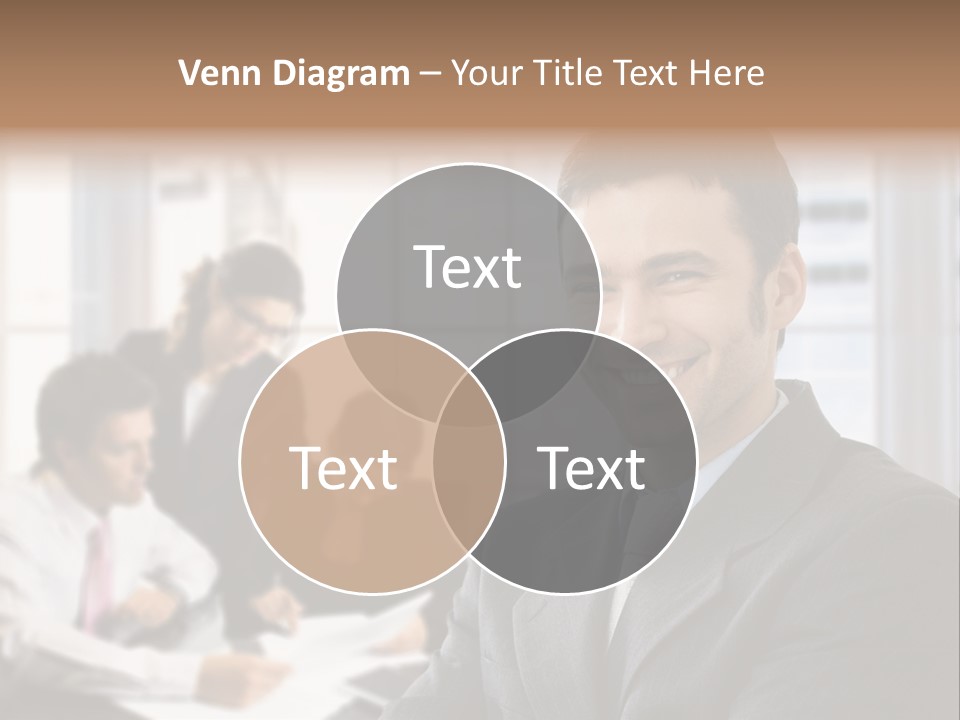 Color Domestic Samoyed PowerPoint Template