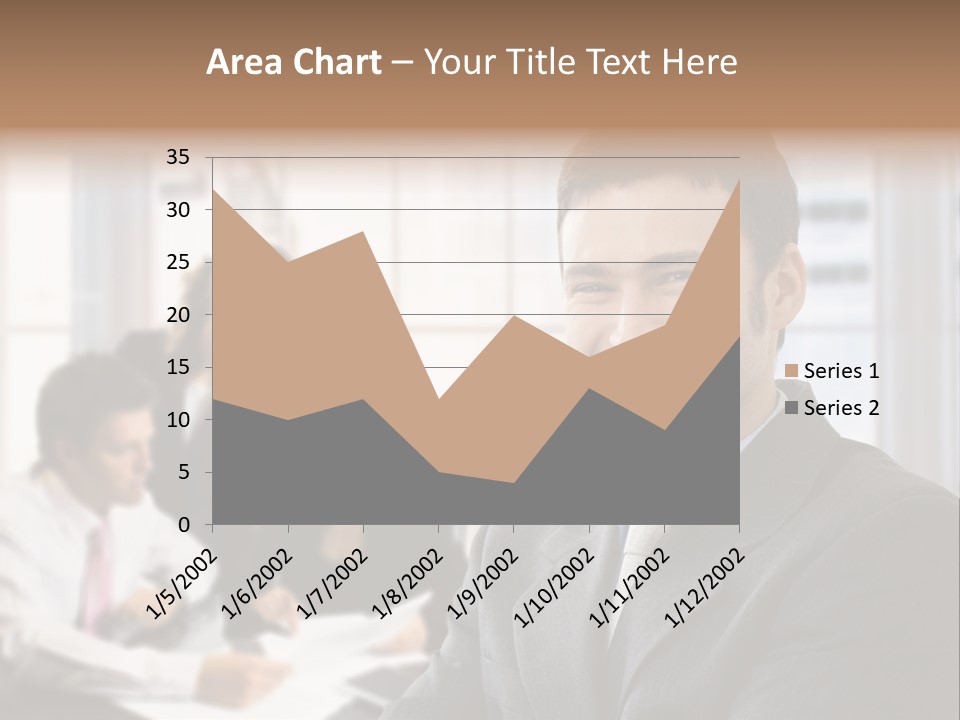 Color Domestic Samoyed PowerPoint Template