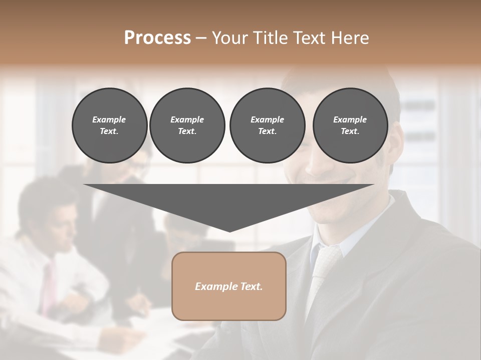 Color Domestic Samoyed PowerPoint Template