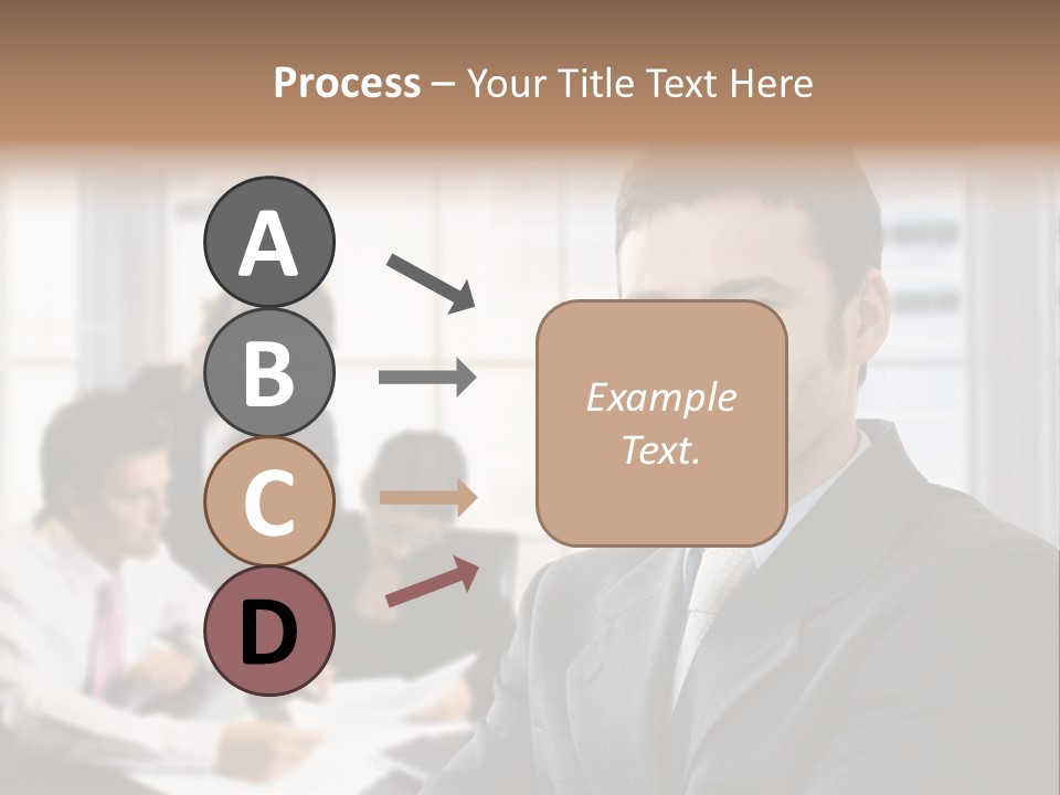 Color Domestic Samoyed PowerPoint Template