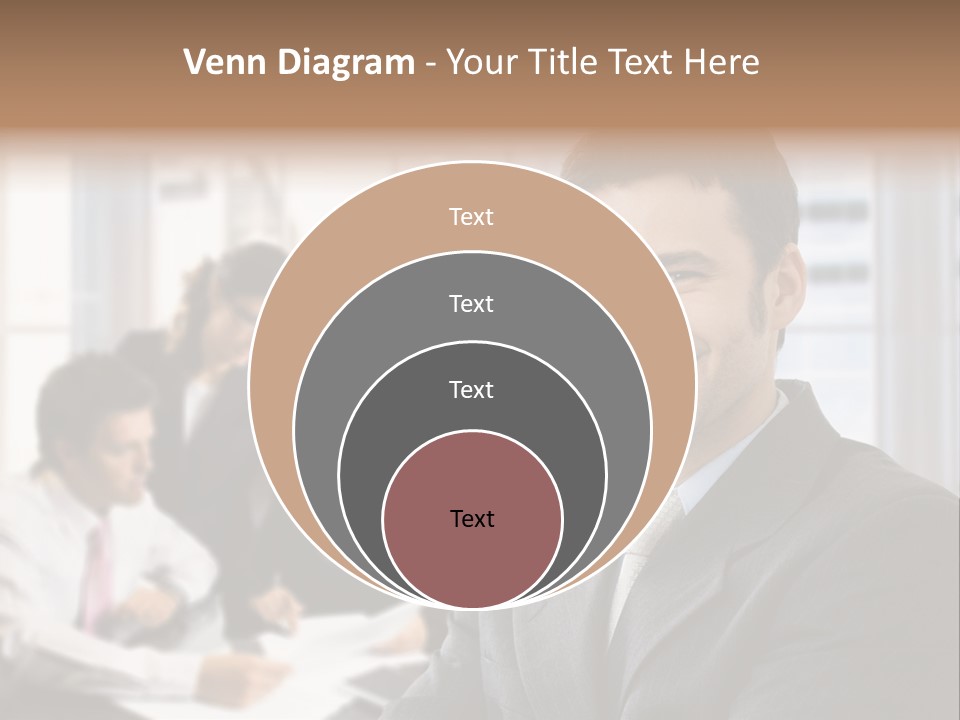 Color Domestic Samoyed PowerPoint Template